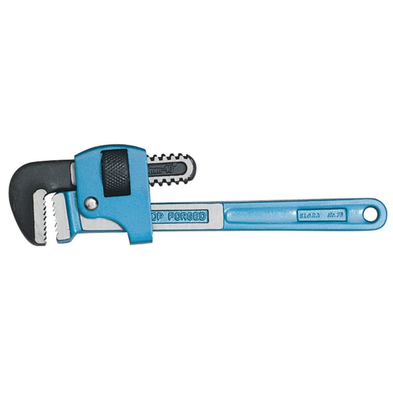 Draper 23692 Elora Adjustable Pipe Wrench, 250mm, 23cm x 7cm x 3cm, Blue
