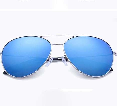 Amazon Co Jp Xuep サングラス 女性用偏光サングラスパール潮明るい反射メガネ運転手付きの車のスポーツサングラス運転メガネシェード Color Silver Frame Ice Blue Sheet ホーム キッチン