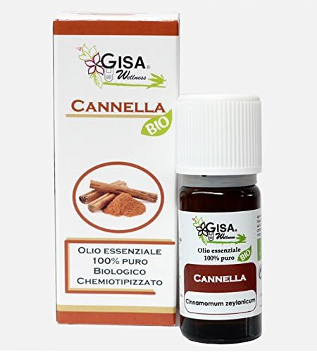 Gisa Italy CINNAMOM, 100% Essential Oil hight quality, Therapeutic Food Grade, Massage, Yoga Diffusion