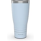 Tervis Traveler Powder Coated Stainless Steel Triple Walled Insulated Tumbler Travel Cup Keeps Drinks Cold & Hot, 30oz, Blue Moon
