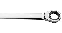 FLZOSPER 15mm Metric Ratchet Wrench,Box End Head