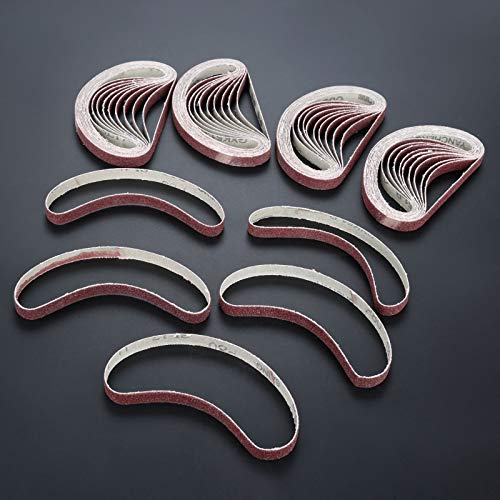 Belt Grinder - 50pcs 33010mm Abrasive Sanding Belt 80 Grit Oxide Sander Grinder Belt For Angle Grinder Accessories