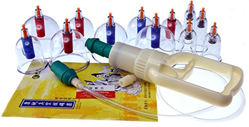 Kangzhu 12-Cup Biomagnetic Chinese Cupping Therapy Set
