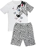 Family Horse Little Big Girls 2 Piece 100% Cotton Short Pajama Set Soft Kid Pjs