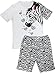Family Horse Little Big Girls 2 Piece 100% Cotton Short Pajama Set Soft Kid Pjs