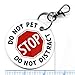 SERVICE DOG Do Not Pet Do Not Distract 2.5 inch PVC Dog Tag