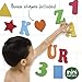 Non Toxic 44 Piece Set of Foam Bath Letters and Numbers with Shapes Included - Educational Toys and Bath Toys with Bath Toy Organizer Included for Tidy Storage