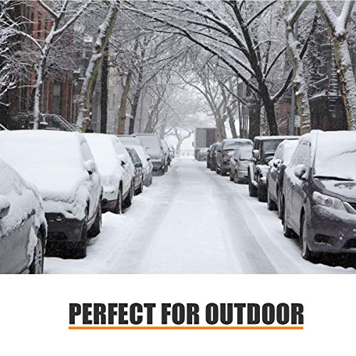 ORFORD Car Windshield Snow Cover for Snow, Ice, Frost, UV Full Protection, Winter Windshield Wiper Blade Cover for Cars Trucks Vans and SUVs with an Ice Scraper - Thumbnail 6