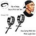 LOLIAS 6 Pairs Black Stud Earrings Hoop Earrings Set for Men Women Stainless Steel Huggie Earrings Piercing