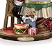The Bradford Exchange Thomas Kinkade Santa's Checking His List Musical Sculpture with Swirling Snow