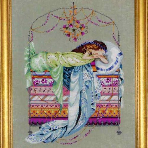 Sleeping Princess by Nora Corbett - Beaded Cross Stitch Kit - Mirabilia Designs MD123