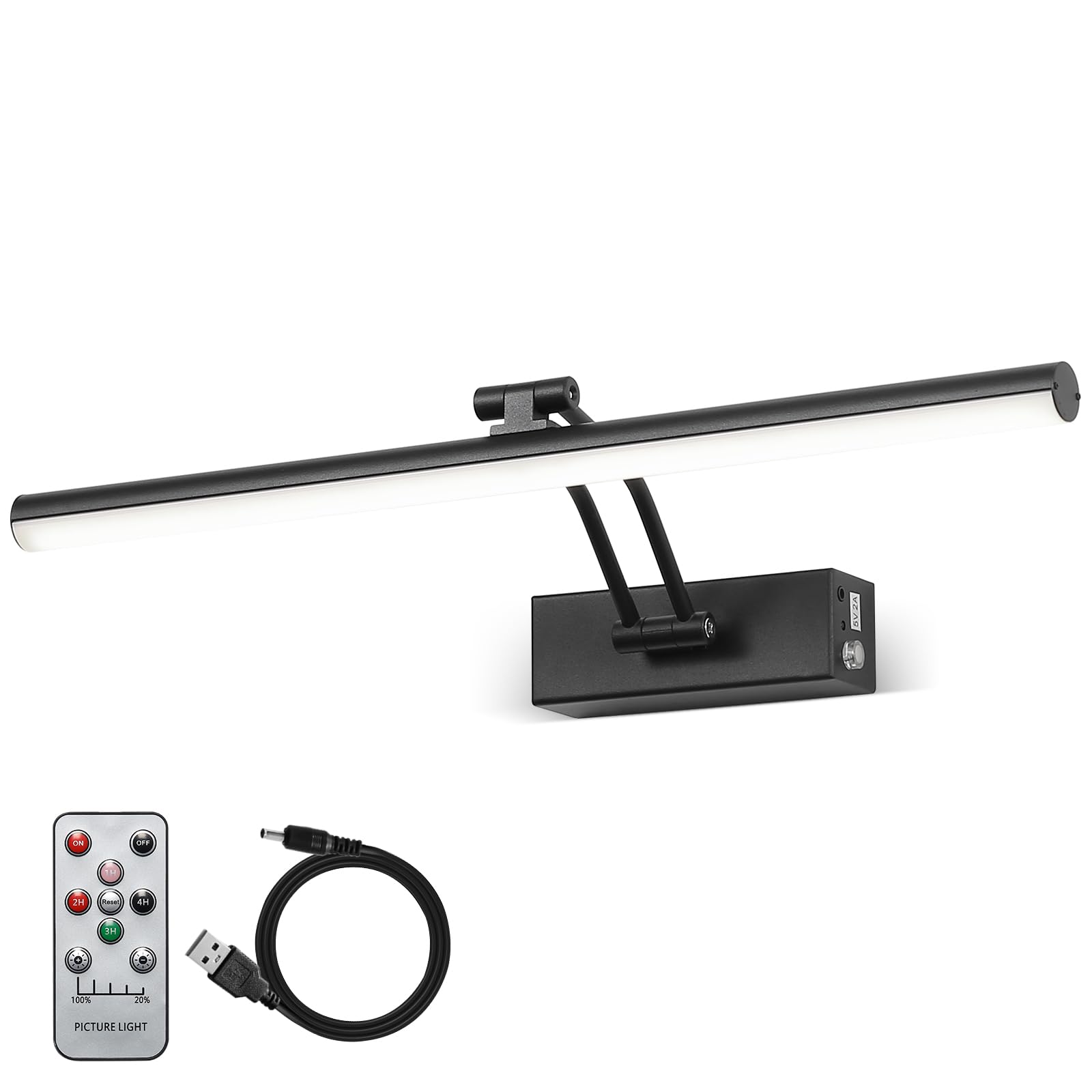 Photo 1 of **Missing Pieces**
FUNCHDAY Wireless Picture Lights,Rechargeable Battery Picture Light for Paintings with Remote, Dimmable Dartboard Light with Timer,16“ Full Metal Art Light for Wall Frame Portrait Black