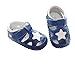 Baby Boys Girls Genuine Leather Soft Bottom Sandals First Walkers Shoes (12.5cm(12-18months), Blue)