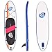 Goplus Inflatable Stand Up Paddle Board Package w/Fin Adjustable Paddle Pump Kit Carry Backpack, 6