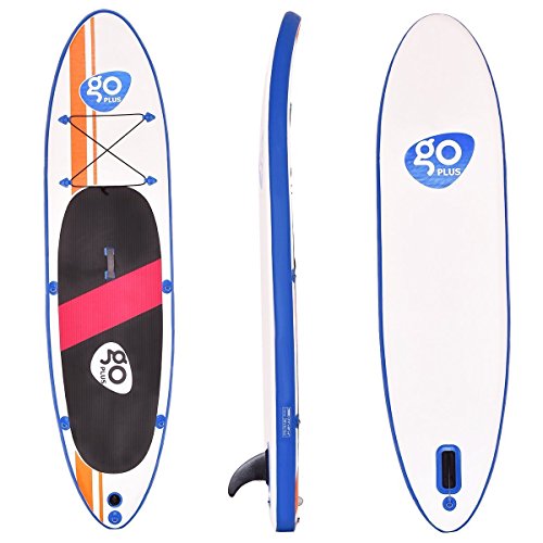Goplus Inflatable Stand Up Paddle Board Package w/Fin Adjustable Paddle