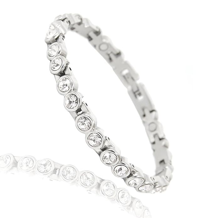 Boulevard Fashion Magnetarmband Energetix-4you 4-you 463 Moonlight klare Swarovski® Crystals White Diamond 1A Qualität Magnet