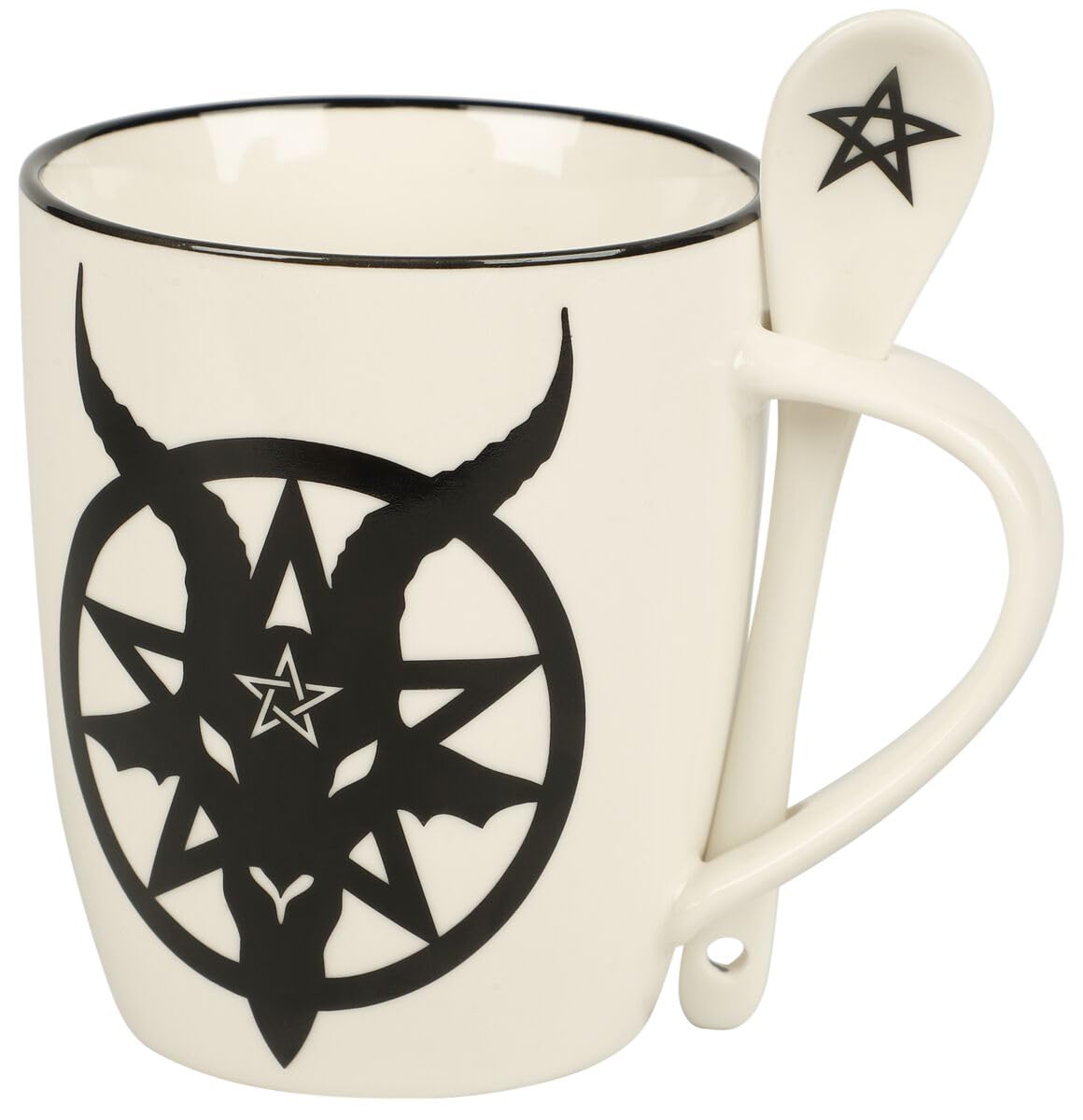 Alchemy Baphomet Mug & Spoon Set Mug Set White 13x14cm