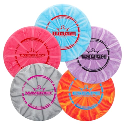 Photo 1 of ***PARTIAL SET, MISSING ONE  - PRICE ADJUSTED*** Dynamic Discs Prime Burst 5 Disc Golf Set | Includes Putter, Midrange, 2X Fairway & Driver | Disc Golf Accessories for Beginners | 170-176g | Beginner Pack for Amateurs