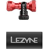 LEZYNE Control Drive CO2 Bike Tire Inflator | Presta &amp; Schrader Compatible Aluminum CO2 Inflation Pump with Twist Control Valve, Fits Threaded Cartridges