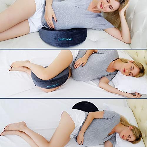 Lisenwood Pregnancy Pillow Wedge For Maternity Belly Wedge Pillow With 2 Sided Soft Firm Design Belly Back Support Wedge Pillow For Sleeping Back Pain Relief Amazon Ae