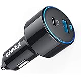 USB C Car Charger, Anker 42W PowerDrive Speed+ Duo, 2 Port USB Car Charger with one 30W Power Delivery Port for iPhone Xs/Max