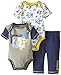 DC Shoes Co Baby Boys' Newborn Gray Printed Body with Pant