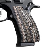 CZ 75/85 Compact G10 Grips, Grenade Texture, Coyote Color, Cool Hand Brand