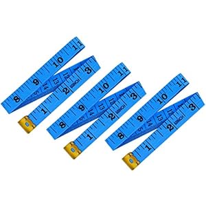 Yojoloin 3PCS 60 inches Double Scale Soft Tape Measure Flexible Ruler for Measuring Weight Loss Medical Body Measurement Sewing Tailor Dressmaker Cloth Ruler with Accurate Measurements(150cm/60inch)