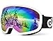 Odoland Kids Ski Goggles, Snowboard Goggles for Youth Skiing Age 8-16, Snow Goggles S2 Double Lens Anti-Fog UV400 Protection