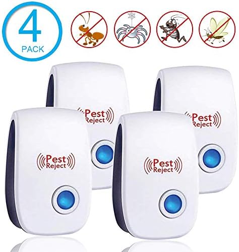 Fire Tracks Limited Ultrasonic Pest Repeller Electronic Repellent Indoor Plug in,Pest Control of Insects Mice Ant Mosquito Spider Rodent Roach, Pest Defender for Children and Pets Safe (4 Packs)