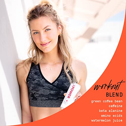 Tru Power Sparkling Water, Keto Pre Workout Energy Drinks with BCAA and