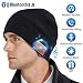 Bluetooth Beanie Hat,Mens Gifts V5.0 Unisex Wireless Knit Cap Winter Warm Hats for Running Outdoor Sports with Stereo Headphone Speaker Unique Christmas Tech Gifts for Men Women(Black)
