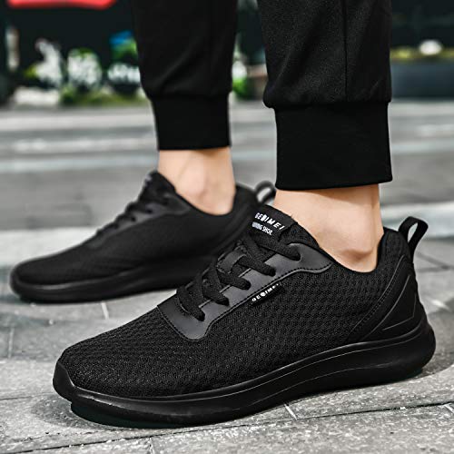 GESIMEI Men's Breathable Mesh Tennis Shoes Comfortable Gym Sneakers