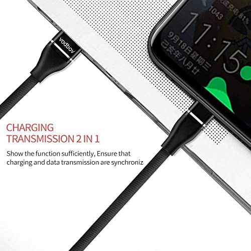 vodbov USB C Charging Cable Braided 3pack 4ft 6ft 10ft USB Type c Cable