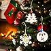 Colovis 30 Pcs Unfinished Christmas Wooden Ornaments,Christmas Tree Ornaments Natural Wood Slices for Kids Art Crafts Gift Decoration