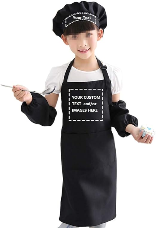 personalized chef hat and apron set