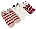 Coxeer 3 Pairs Christmas Socks Fuzzy Soft Novelty Crew Socks Floor Casual Socks