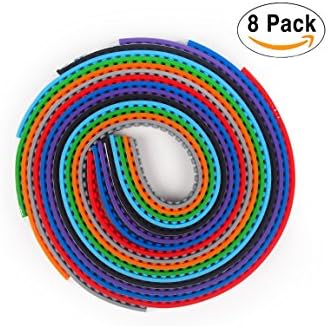Building Block Tape Rolls 8 Pack, Compatible with Lego Blocks Silicone Strips Peel and Stick Baseplates with Reusable Self-Adhesive Strips, Educational Non-Toxic Perfect for Kids of All Ages