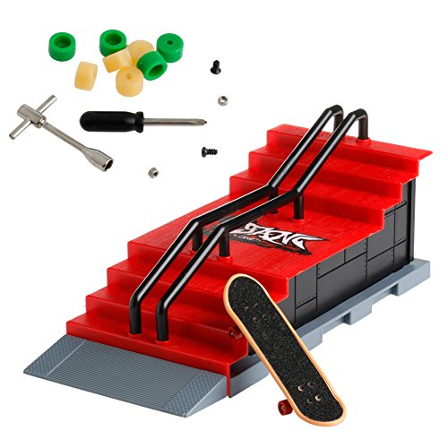 NNDA CO 1PC Skate Park Ramp Parts for Tech Deck Fingerboard Finger Board Ultimate Parks New (F) - Thumbnail 7