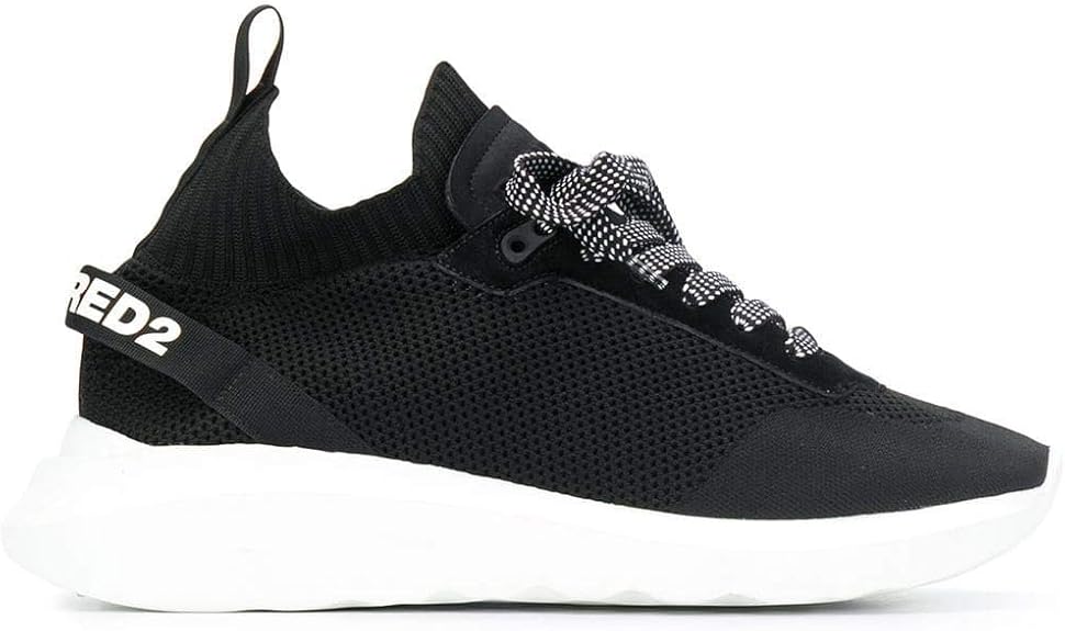 Amazon ディースクエアード ラグジュアリーファッション メンズ Snmm063 ブラック ポリエステル 運動靴 Ss21 シューズ バッグ