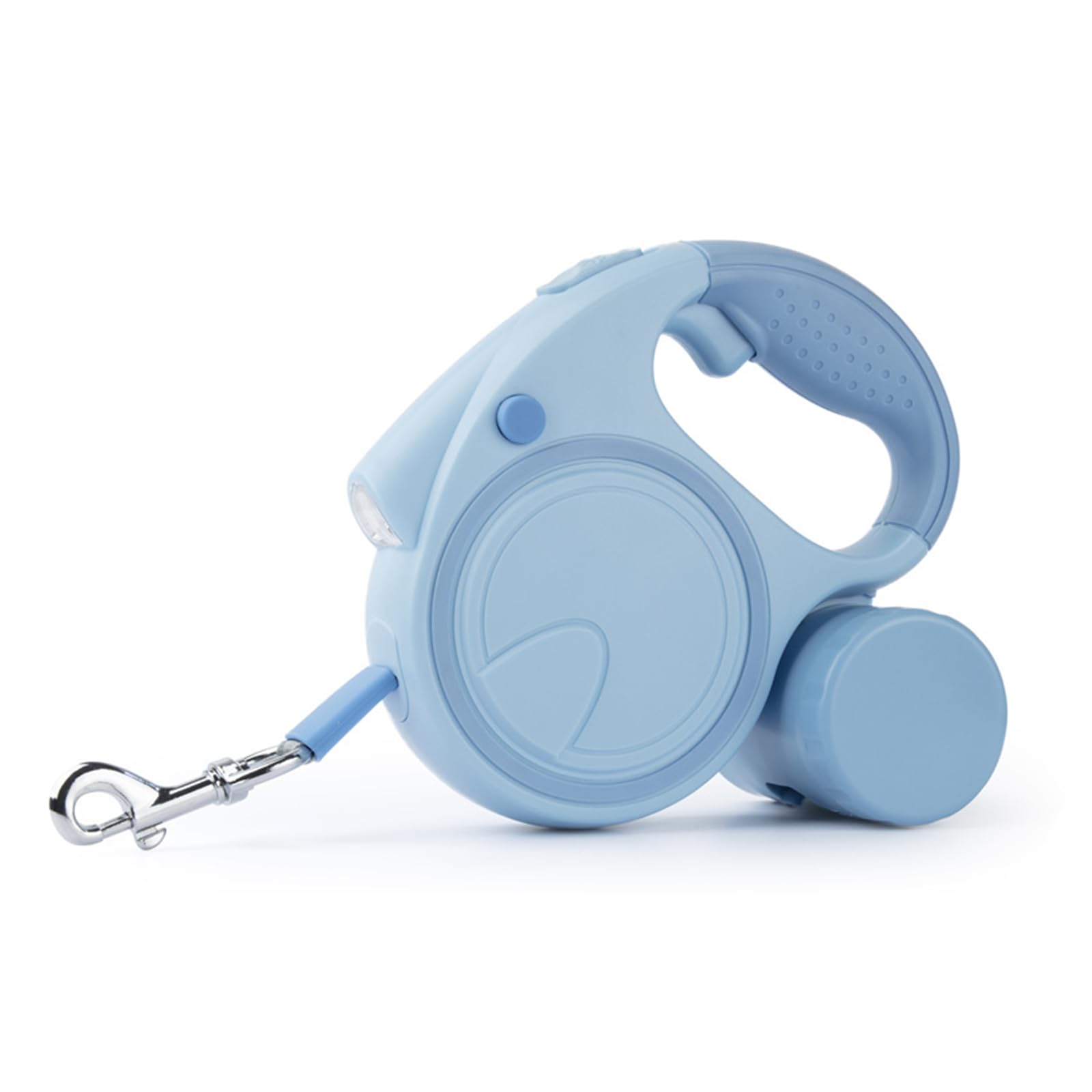 Retractable Dog Lead,Extendable Dogs Lead with LED Pet Retractable Lead with Anti-Slip Handle Detachable Poo Bag Holder for Small Medium Dogs Upto 25Kg with Anti-Slip Handle (Blue)