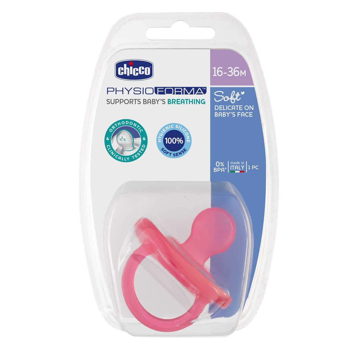 'Chicco "Physio Soft 12+ Months, Silicone, 1 Piece, Girl