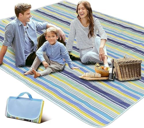 SKY TOUCH Foldable Picnic Blanket Waterproof Beach Blanket