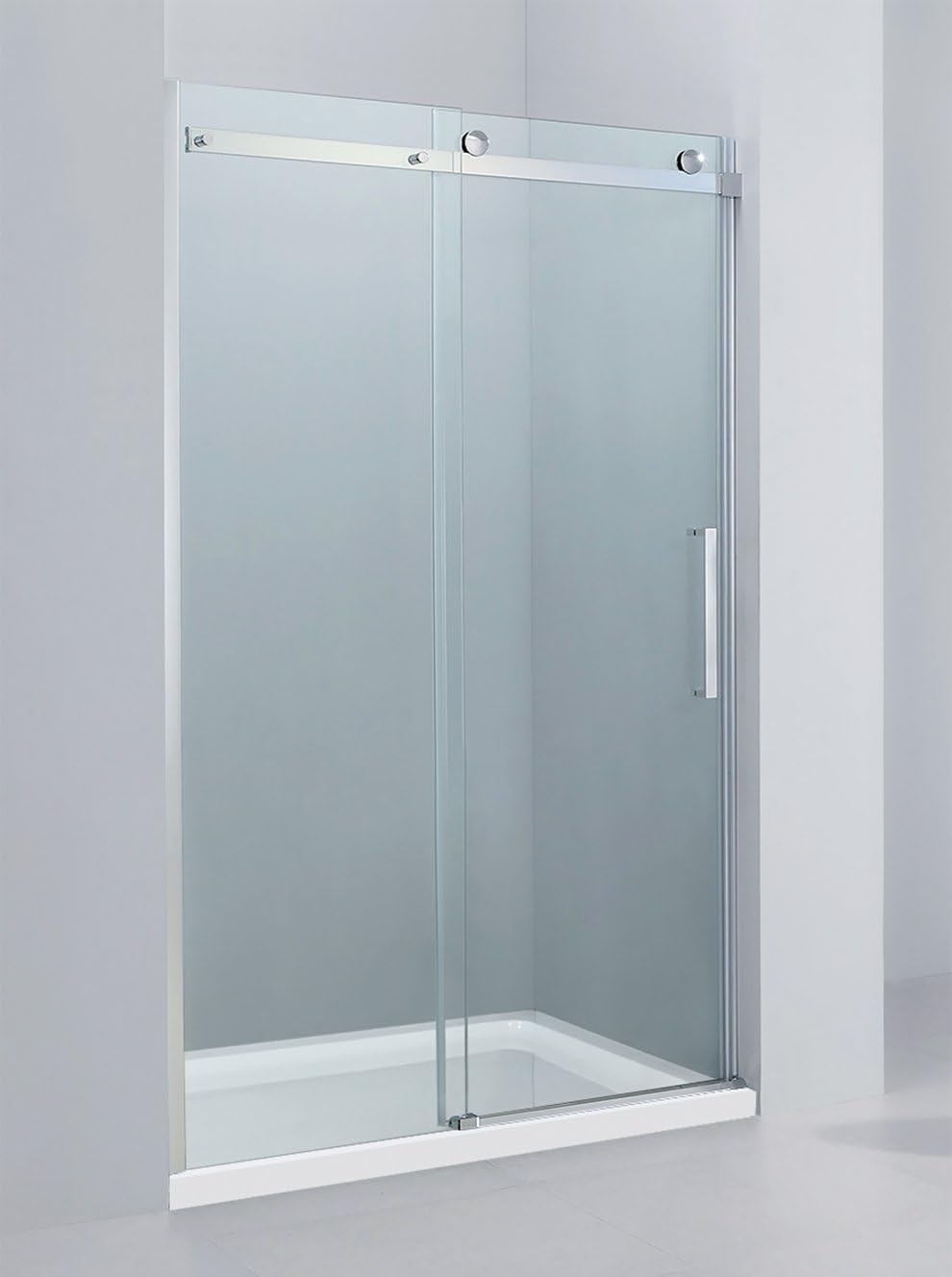 Porta Doccia Scorrevole In Cristallo Temperato 8mm - Nicchia Reversibile, Varie Misure