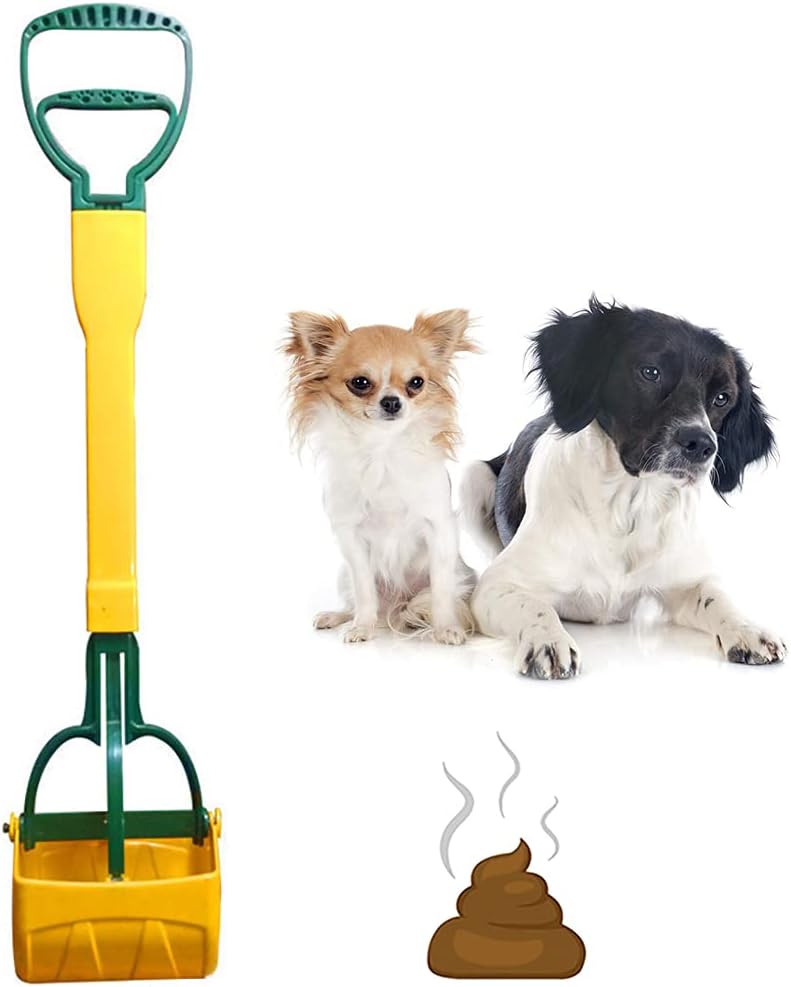 boxoon Pet Pooper Scooper Plastic Portable Ergonomic Long Handle Dog