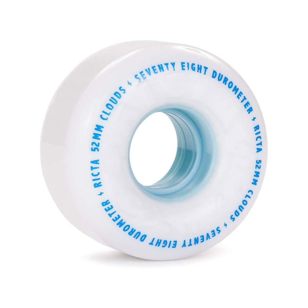 Value not found Ricta Unisex Adult Clouds 78A 78a Cruiser Formula. Smooth-rolling and Fast 78a Soft Urethane With A Solid, 78d Core - White/Blue, 56mm