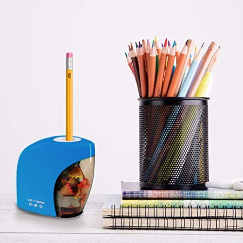 Electric Pencil Sharpener,Electrical Automatic Sharpener for NO.2 Pencils and Colored Pencils,Portable Electric Sharpener with Auto Stop Feature for Home/School/Classroom/Office,USB or 2AA Batteries