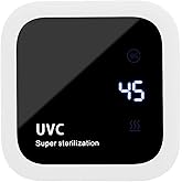 snappy shoe rivets FOURJ New Model Portable & Stationary UV Toothbrush CASE Holder Now with Heat and Fan FUNCTIONALITY for Any Type of Toothbrush Size, White