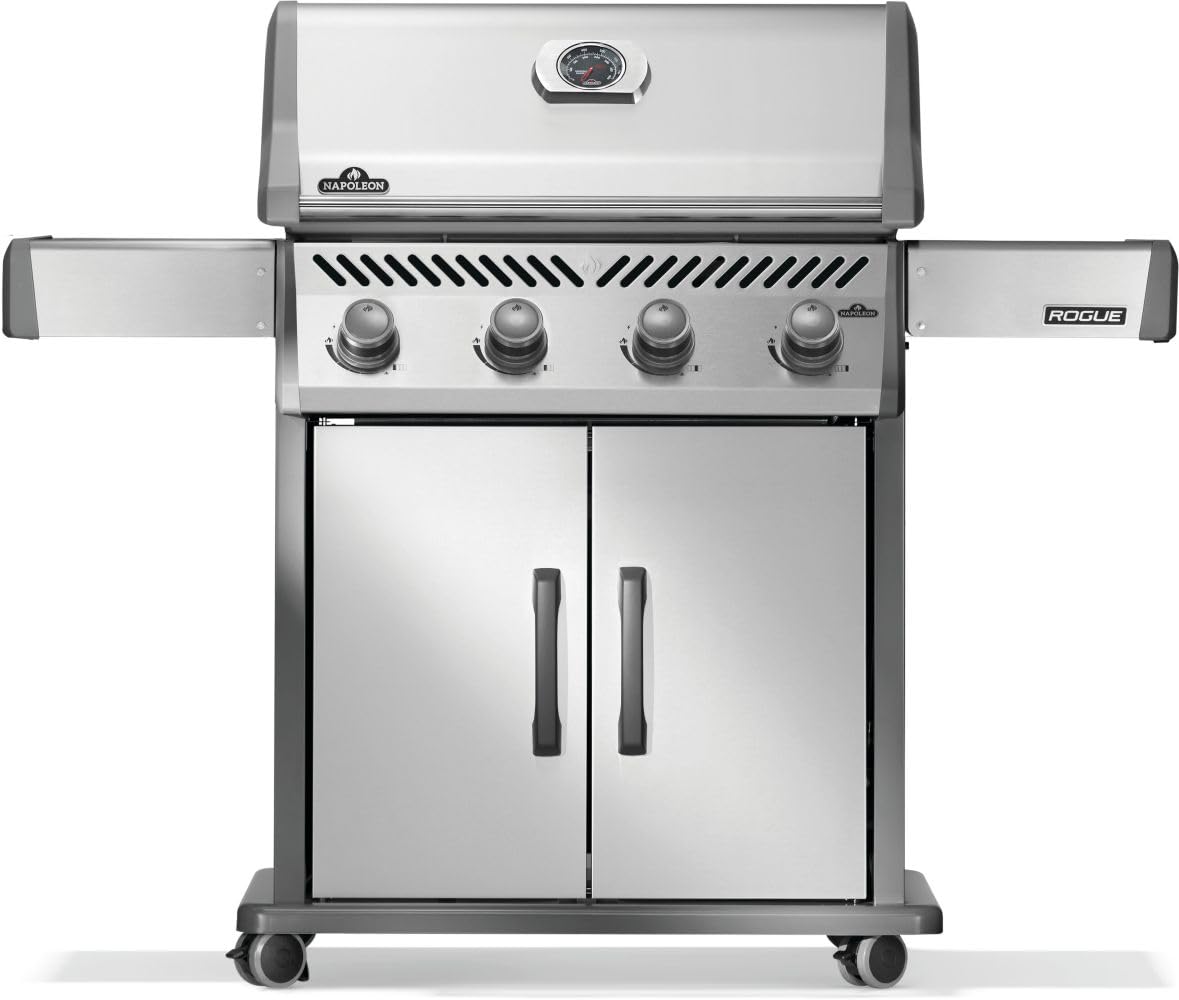 Photo 1 of Napoleon Rogue 525 Natural Gas Grill, Stainless Steel, Durable 4-Burner Gas Grill
