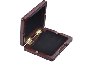 Wooden Bassoon Reed Case Maroon Hand Carved Bassoon Reed Box for 3pcs Reeds
